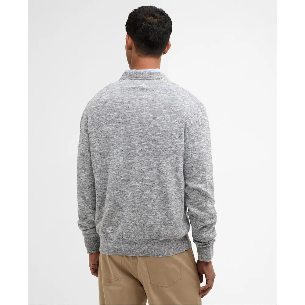 Barbour Mens Flaxby Crew Neck detail 3