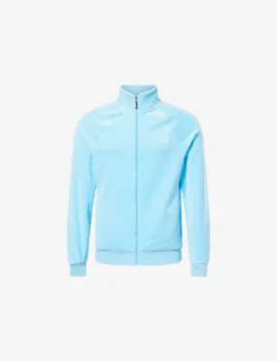 SERGIO TACCHINI Tasso Logo-Embroidered Velour Track Top