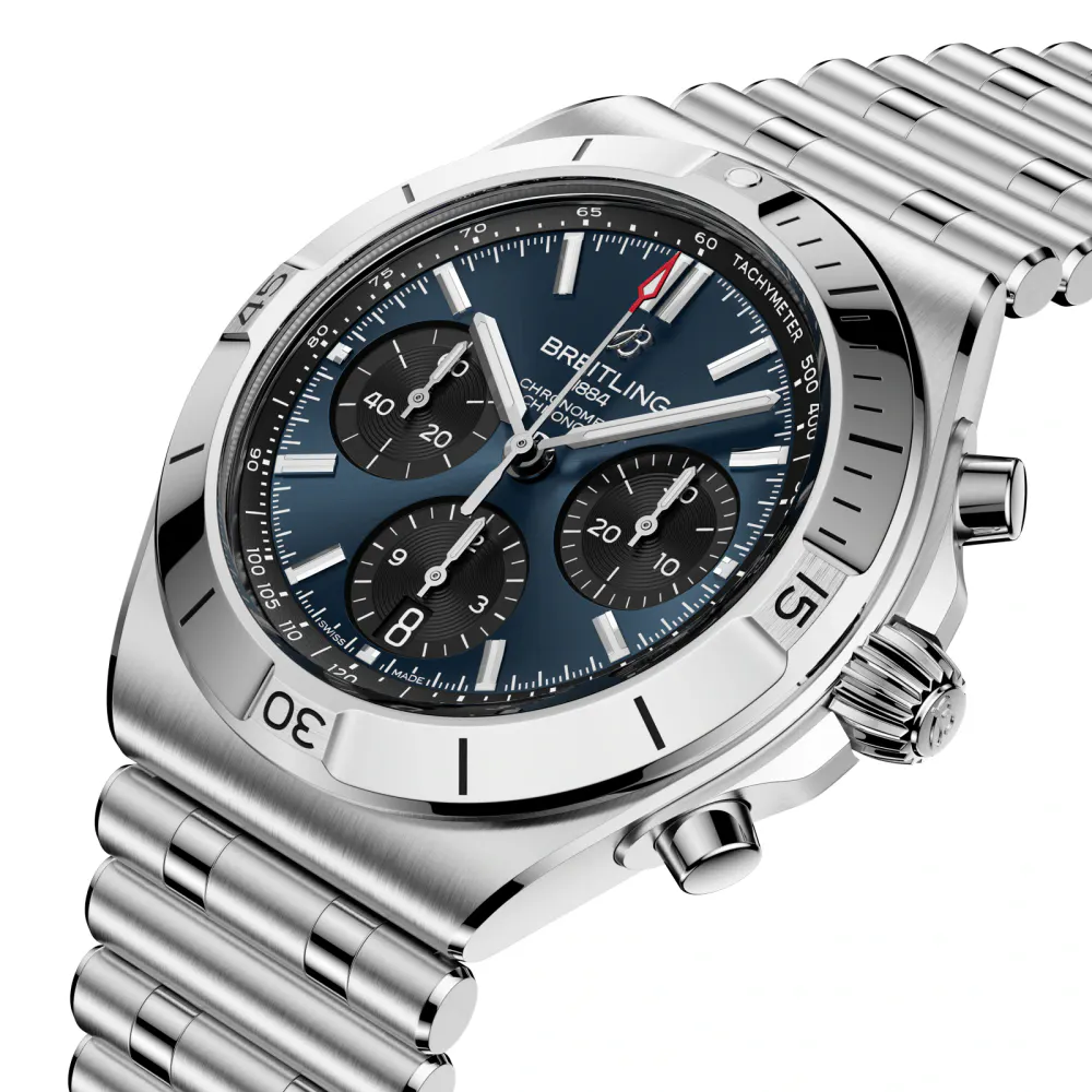 Breitling Chronomat B01 Chronograph 42mm Mens Watch Blue in Blue, additional product view 2
