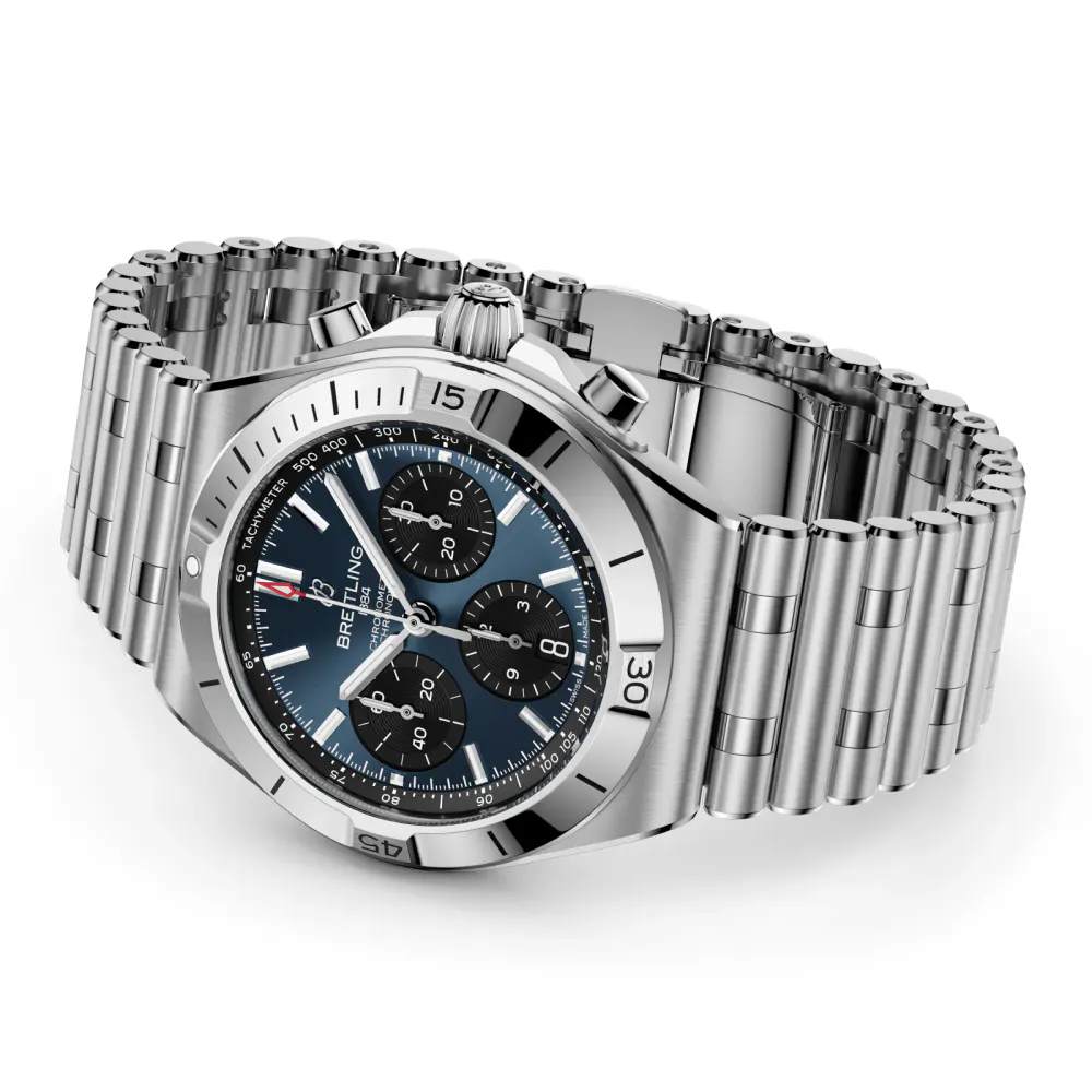 Breitling Chronomat B01 Chronograph 42mm Mens Watch Blue in Blue, additional product view 3