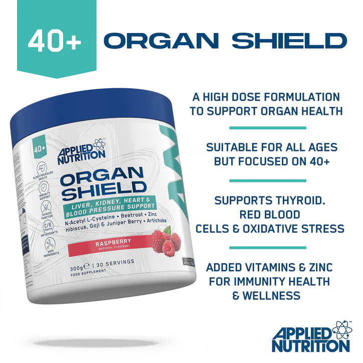 Applied Nutrition Organ Shield Support Powder Raspberry 300g detail 3