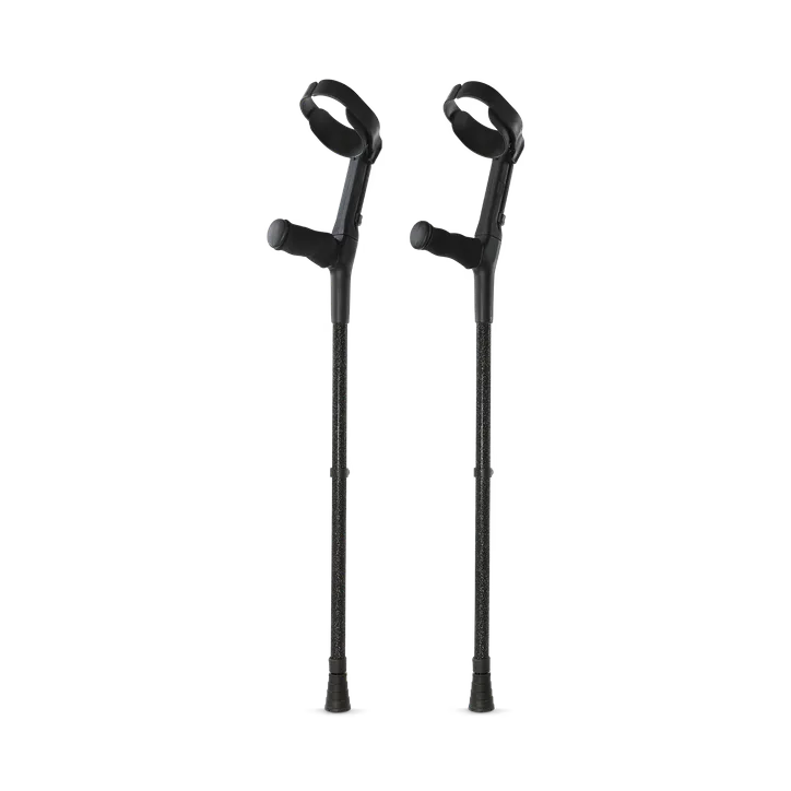 Cool Crutches Black Glitter Crutches - Pair – Extended Range > Mobility & Support > Mobility Aids > Walking Sticks