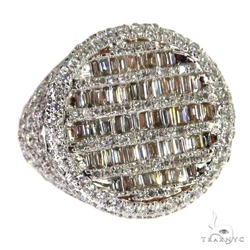 AHMED - MOON JEWELRY 14K Gold Baguette Diamond Ring 67927 in Rose / 8 – Ring