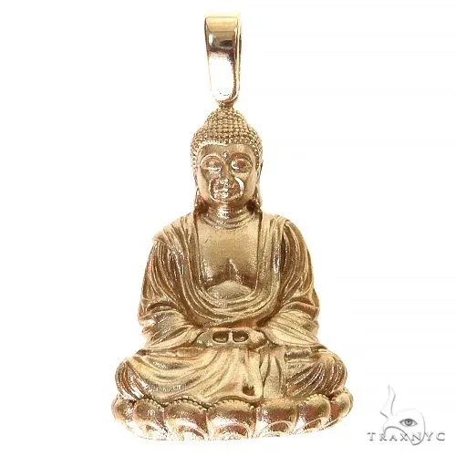RINA - For Him CUSTOM 14K Gold Buddha Pendant 69689 in Rose Gold – Pendant