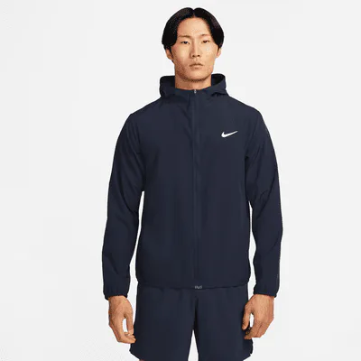 Nike Form Men's Dri-FIT Hooded Versatile Jacket - Obsidian