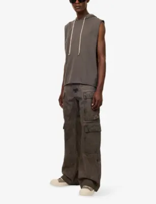 RICK OWENS DRKSHDW Double Cargo Patch-Pocket Denim Jeans detail 2
