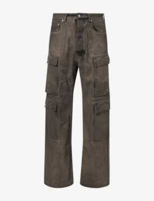 RICK OWENS DRKSHDW Double Cargo Patch-Pocket Denim Jeans