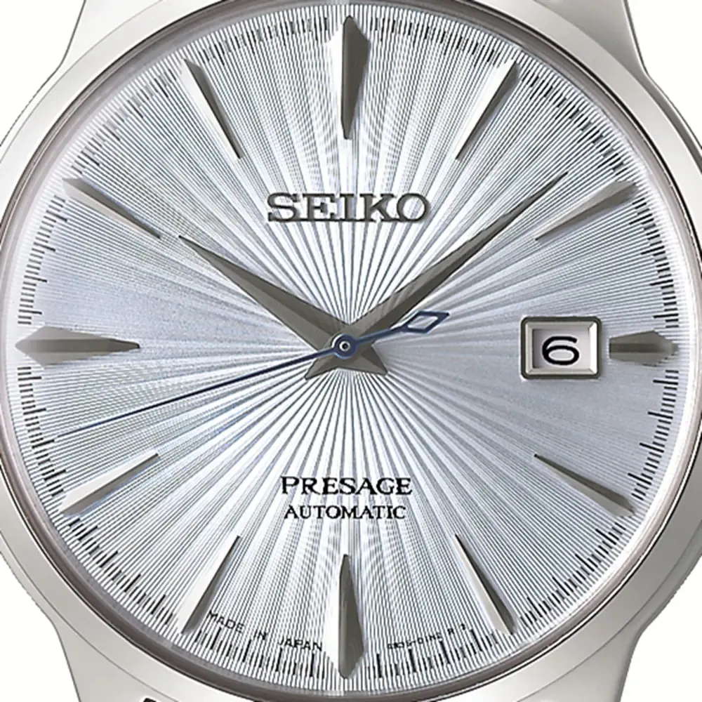 Seiko Presage Presage Cocktail Time 40.5mm Mens Watch Blue detail 2