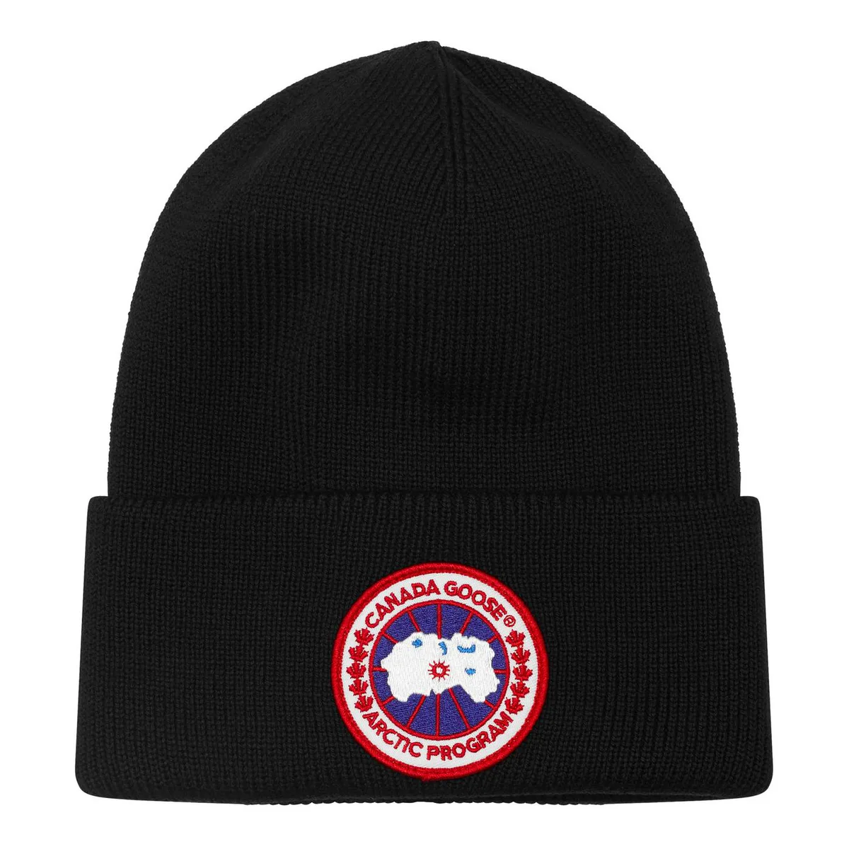 Canada Goose Men's Plain Wool Disc Toque Beanie