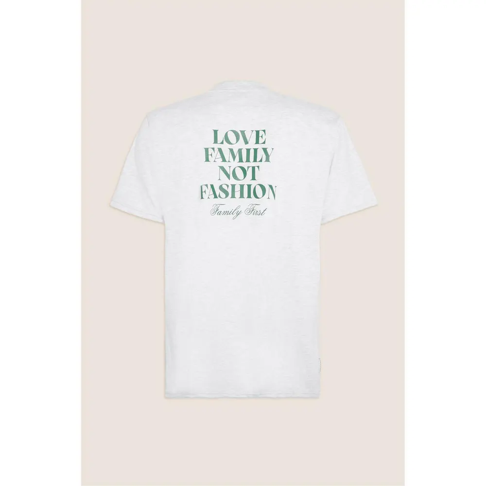 Family First Men's T-Shirt in White, additional product view 2