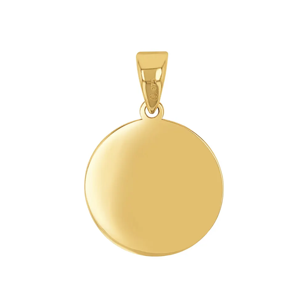 AMOR 9ct Yellow Gold Leo Zodiac Pendant detail 3