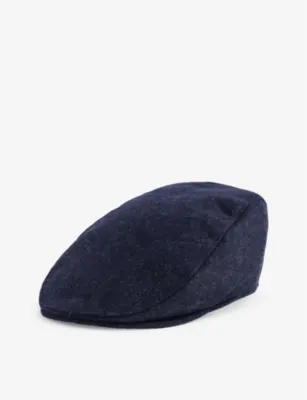 DENTS Fernworthy flat-crown wool cap - BROWN - XL detail 2