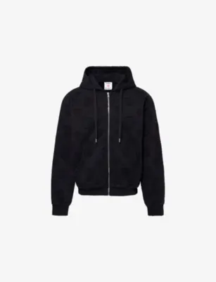 CASABLANCA Monogram Zip-Up Cotton Hoody