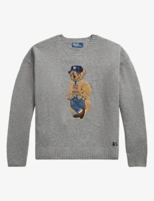 POLO RALPH LAUREN Bear Crew Neck Wool Knit Jumper