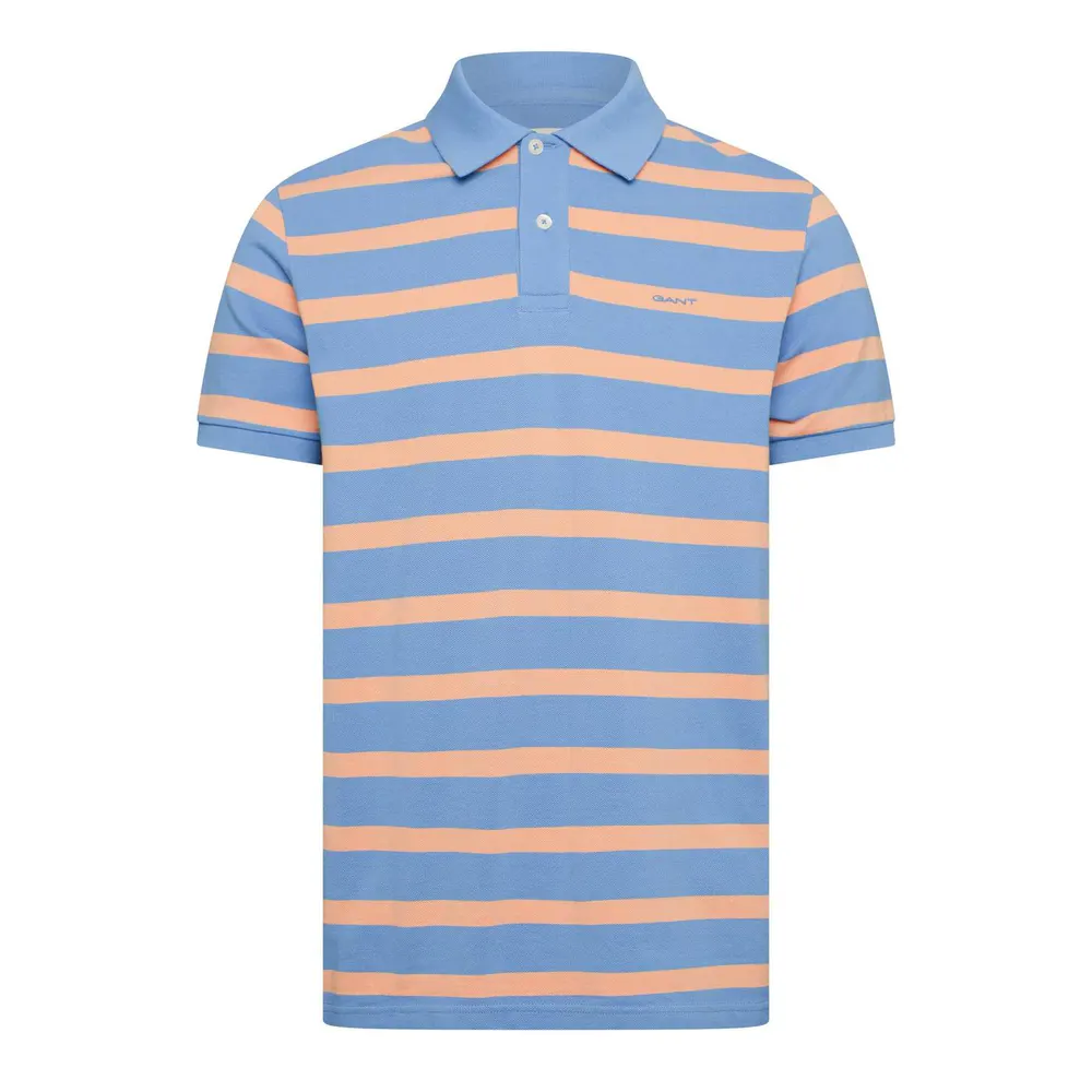 Gant Men's Striped Short Sleeve Polo Shirt