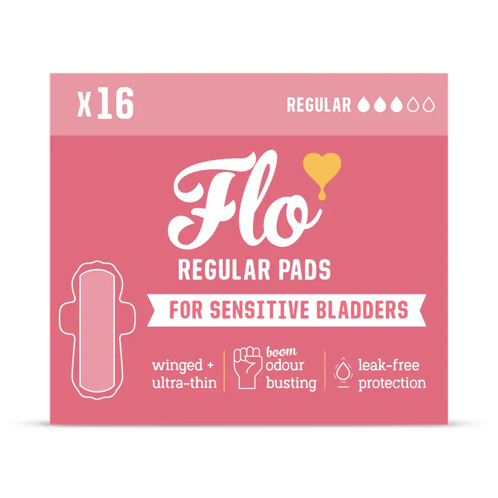 Flo Bamboo Sensitive Bladder Pads with Wings 16 Liners