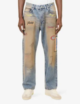 DUKE & DEXTER DR4 Trackside Washed Denim Jeans detail 3