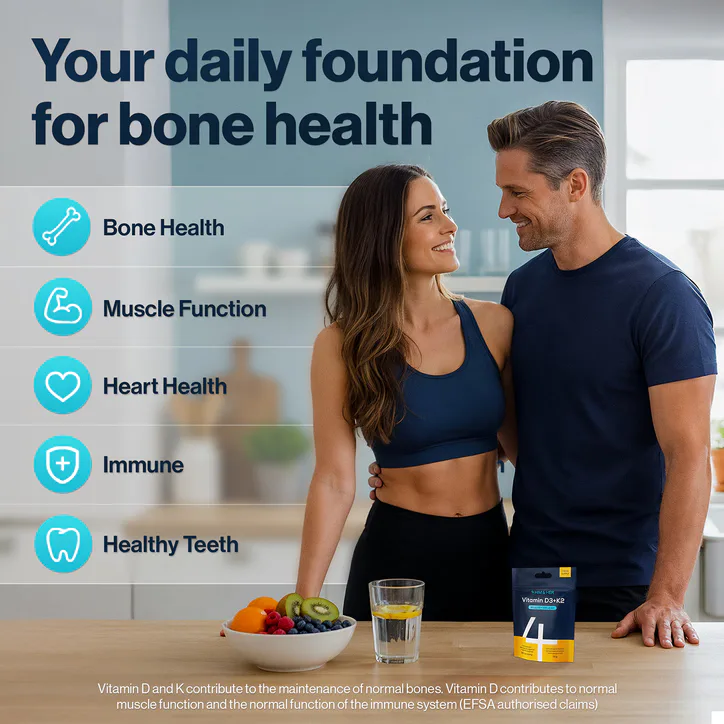 4HIM & HER Vitamin D3+K2 20µg (800 IU) & 100µg MK7 365 Tablets detail 2