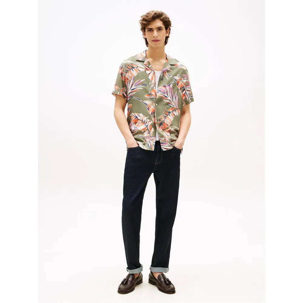 Tommy Hilfiger Men's Floral Short-Sleeve Patterned Shirt detail 3