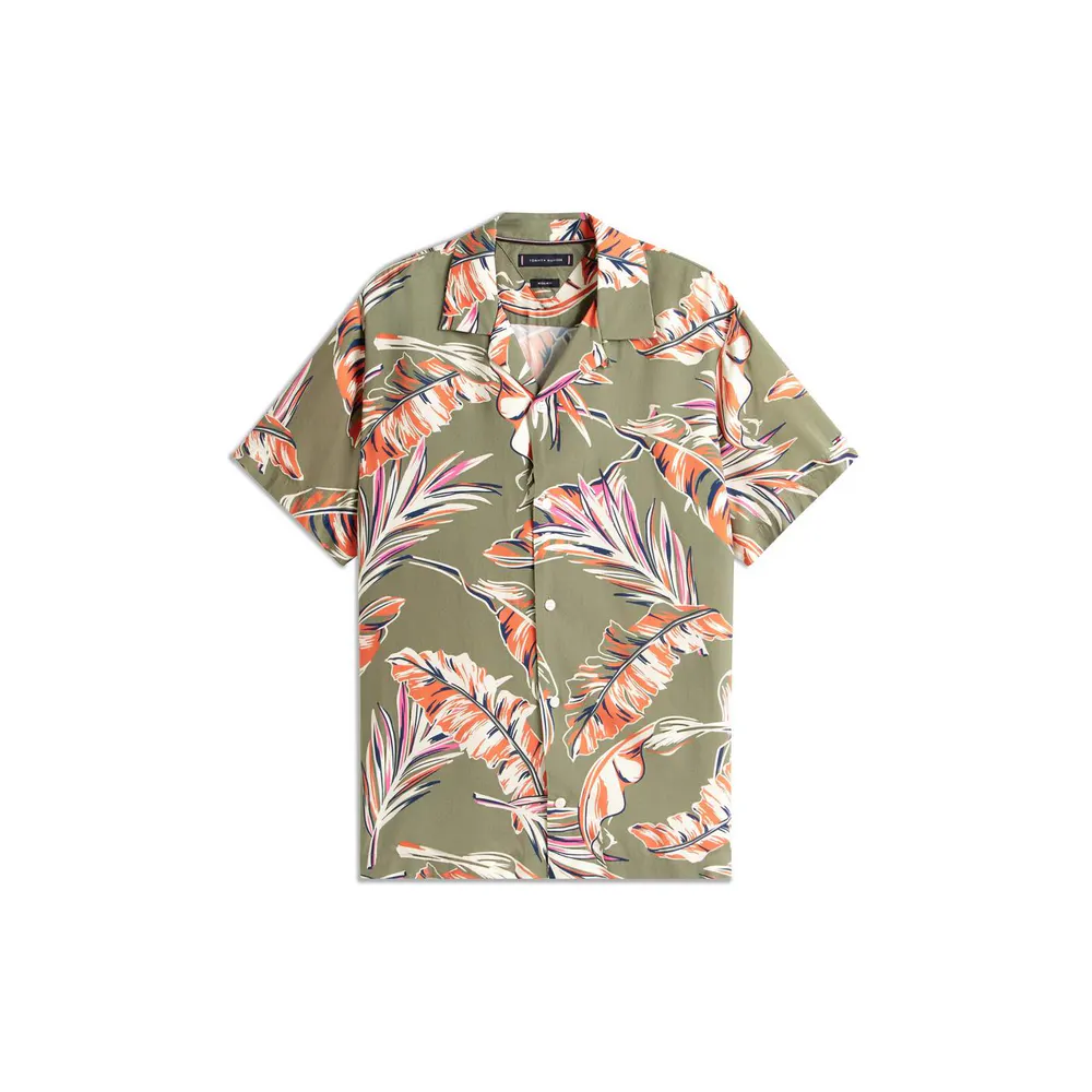 Tommy Hilfiger Men's Floral Short-Sleeve Patterned Shirt