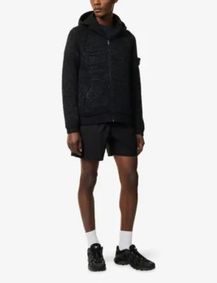 STONE ISLAND Tela Paracadute Compass-Badge Stretch-Cotton Shorts detail 2