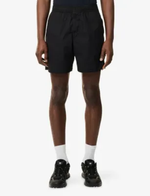 STONE ISLAND Tela Paracadute Compass-Badge Stretch-Cotton Shorts detail 3