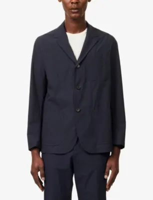 SUNSPEL Single-Breasted Lightweight Cotton Poplin Jacket detail 3