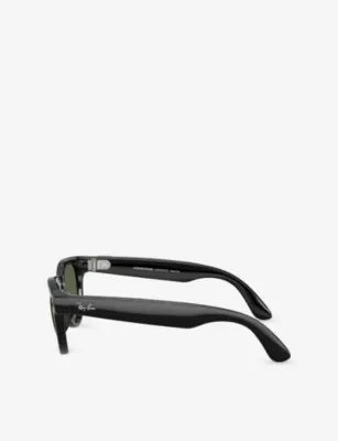 RAY-BAN META RW4013 Headliner Phantos-Frame Meta AI Glasses in BLACK, additional product view 3