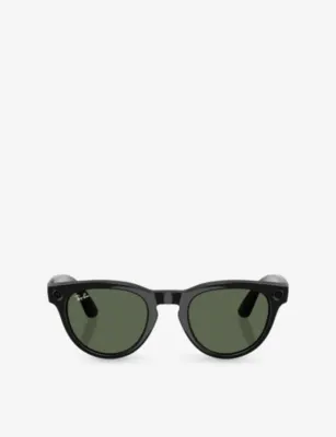 RAY-BAN META RW4013 Headliner Phantos-Frame Meta AI Glasses in BLACK – Mens | Sunglasses | Wayfarer