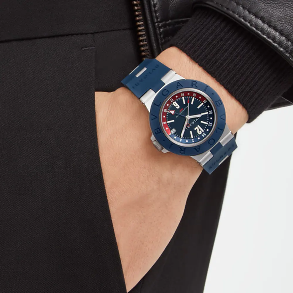 Bvlgari Aluminium 40mm Mens Watch in Blue, additional product view 3