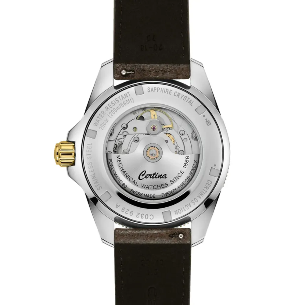 Certina DS Action GMT Powermatic 80 41mm Mens Watch in Black, additional product view 3