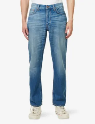 NUDIE JEANS Rad Rufus Straight-Leg Denim Jeans - 29/32 in Slow Drive, additional product view 3