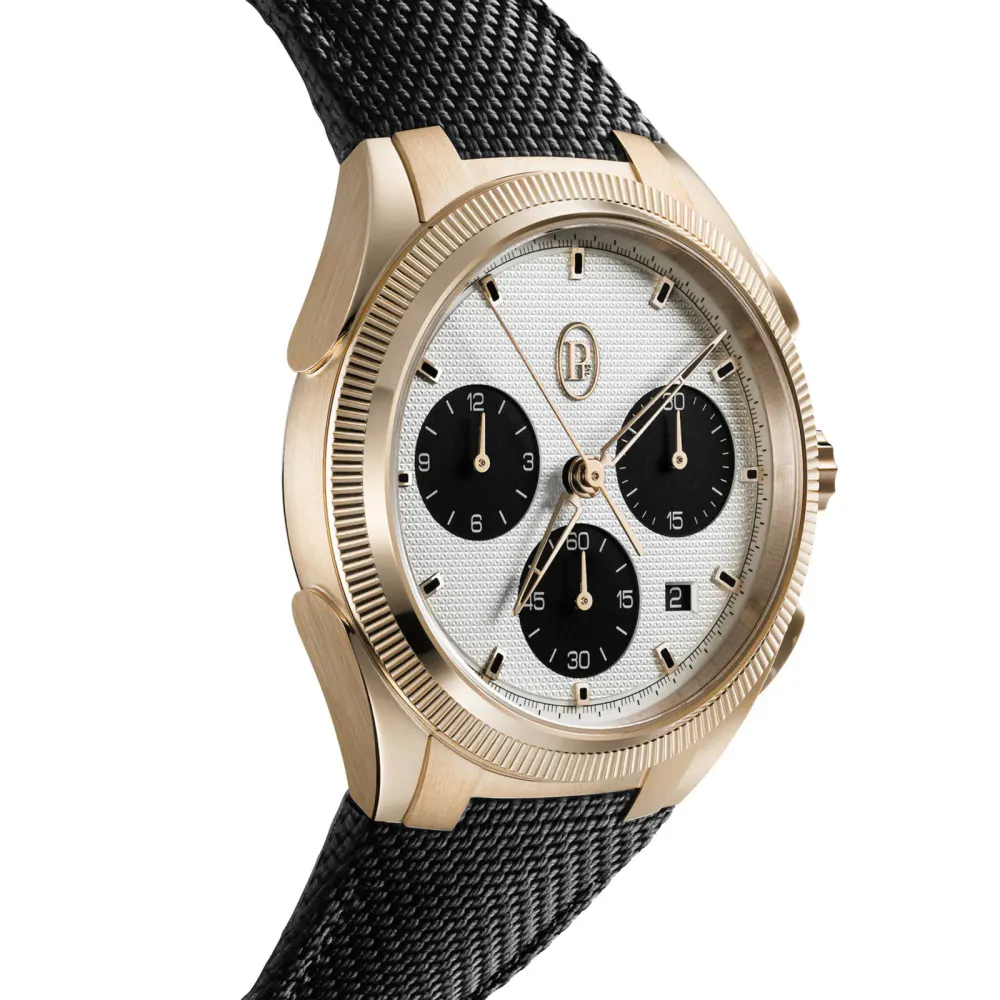 Parmigiani Fleurier TONDA PF Sport Chronograph Rose Gold Silver Black COSC 42mm Mens Watch in White, additional product view 2