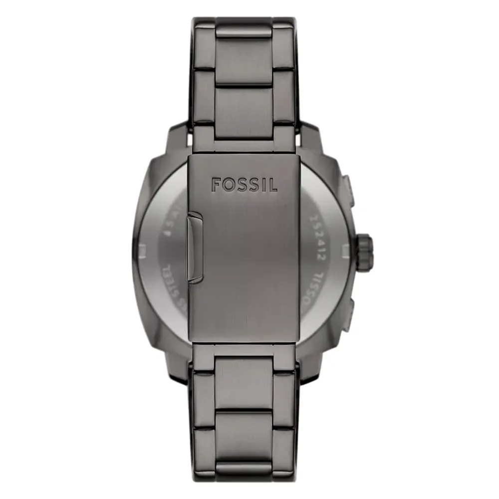 Fossil Machine Stainless Steel Grey Chronograph Mens Watch in Grey, additional product view 2