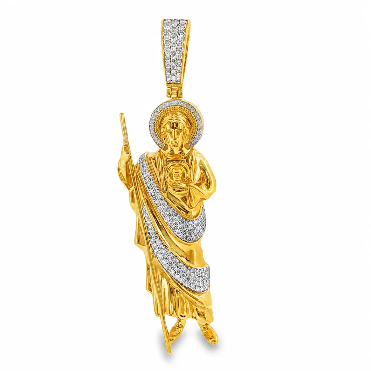 MARYAM - For Him FACTORY CONSCIOUS St Jude Diamond Pendant 68127 in Two Tone – Pendant