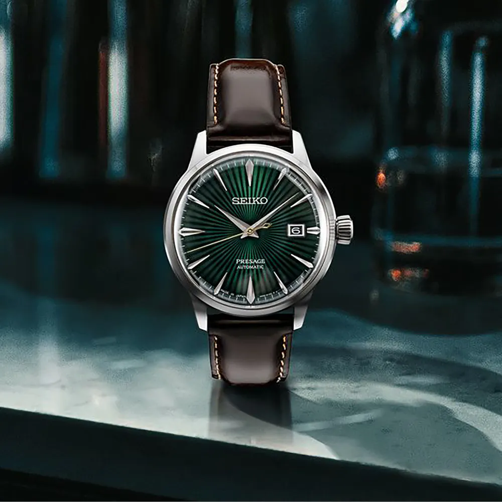 Seiko Presage Cocktail Mockingbird 40.5mm Mens Watch detail 2