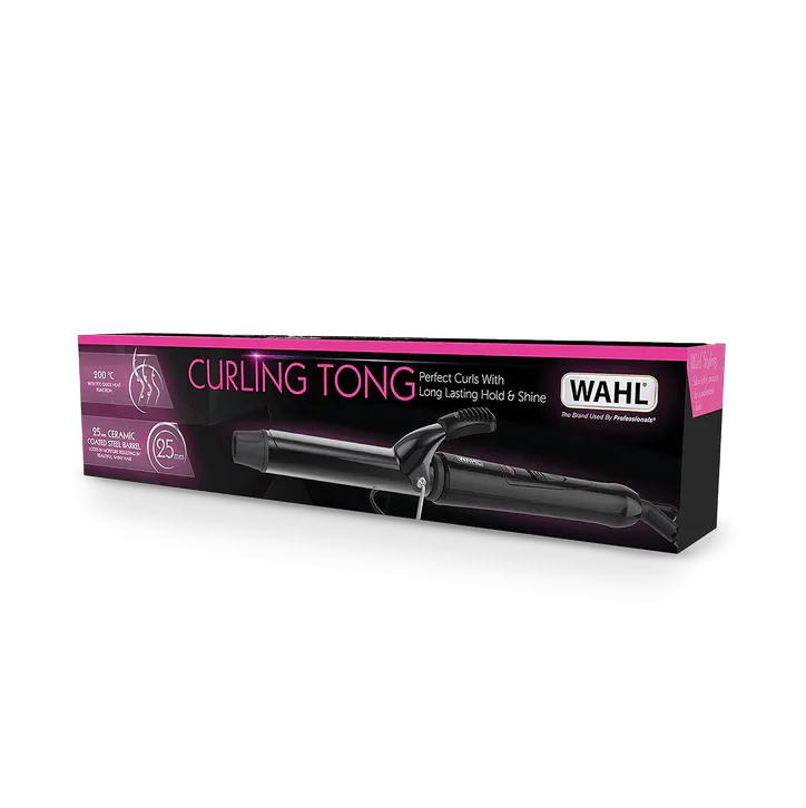 WAHL Curling Tong Ceramic Barrel 25mm Black ZX913