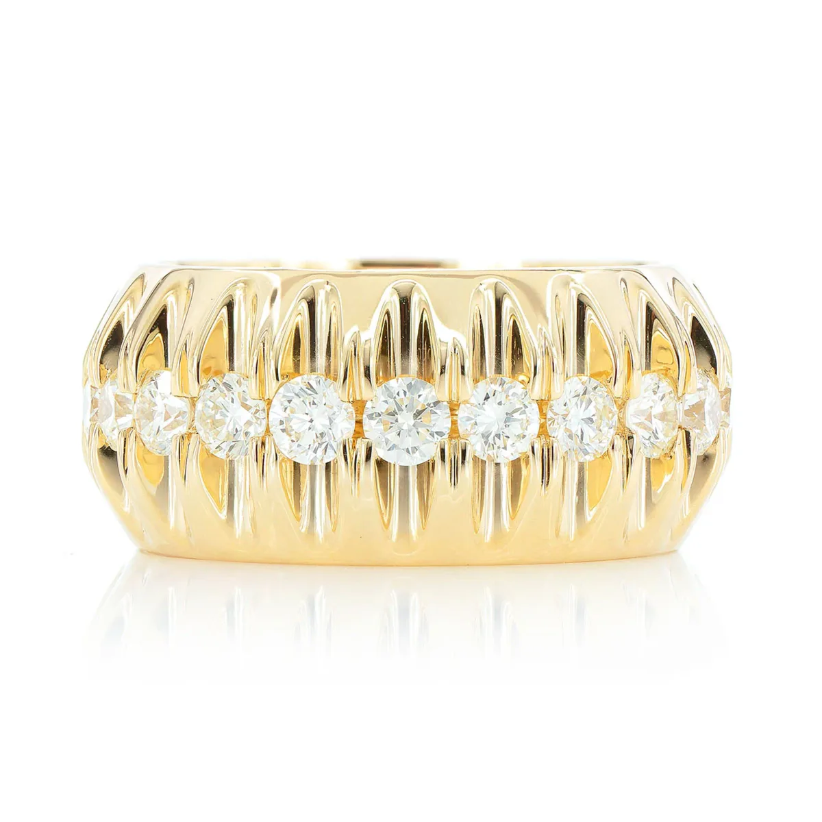 For Him Stone Pyramid Set Ring in Rose Gold / Lab Grown Diamond – Ring