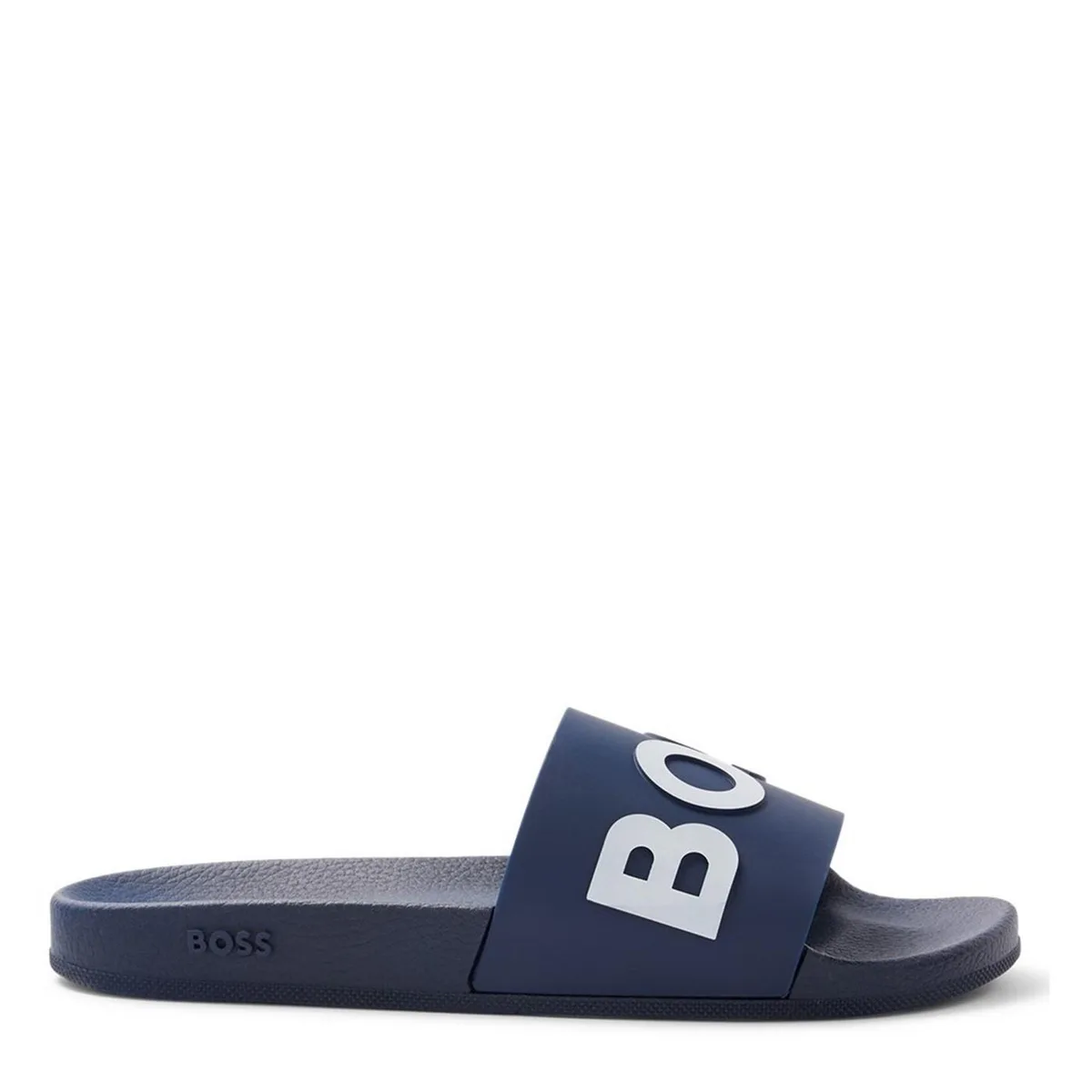 Boss Men's Bay Logo Sliders, Branding Strap Sandals