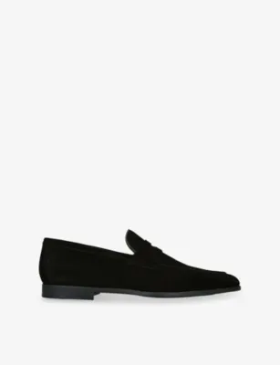 MAGNANNI Diezma suede penny loafers - EUR 44.5 / 10.5 UK MEN in BLACK – Mens | Loafers
