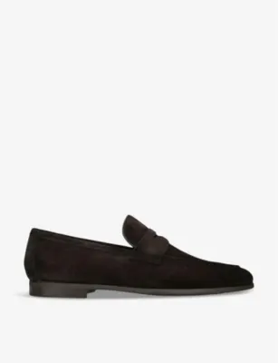 MAGNANNI Diezma suede penny loafers - EUR 44.5 / 10.5 UK MEN in MID BROWN – Mens | Loafers