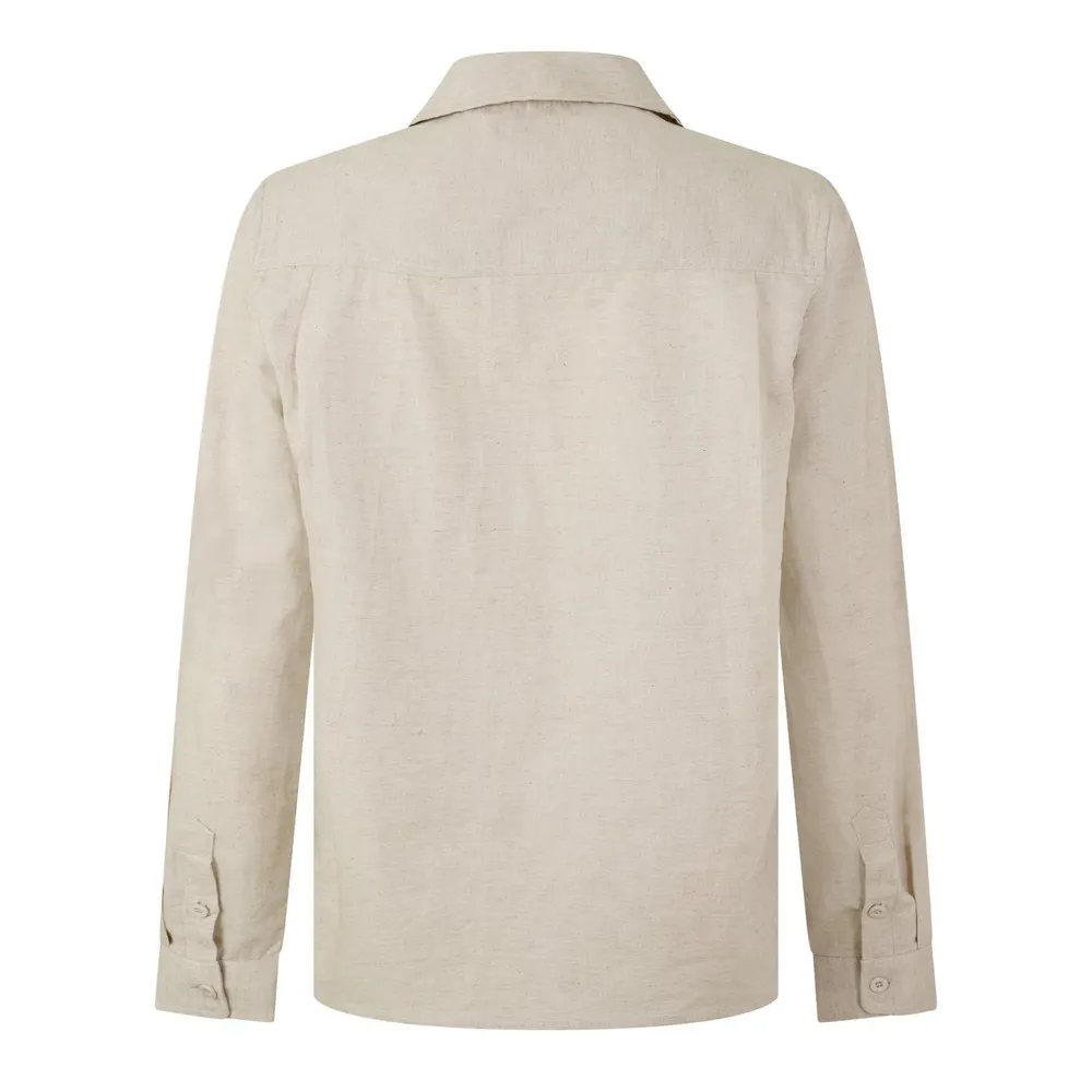 BELIER BELIER Linen LS Shrt Sn63 detail 2
