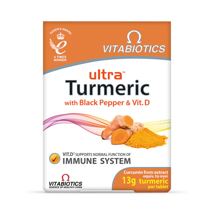 Vitabiotics Ultra Turmeric with Black Pepper & Vitamin D 60 Tablets