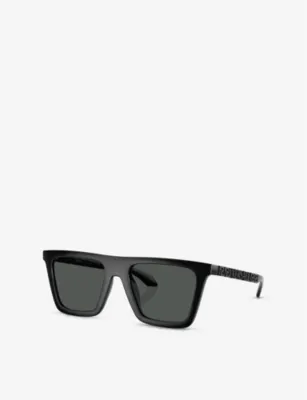 VERSACE VE4468U rectangular-frame acetate sunglasses detail 2