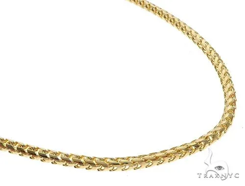 JALGAS - ROYAL CHAIN GROUP 14K Yellow Gold Solid Franco Chain 4mm 66027 in 22 Inches – Chain