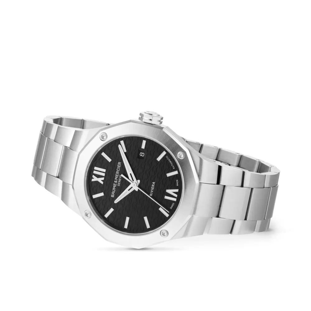 Baume & Mercier Riviera 42mm Mens Watch Black in Black, additional product view 2