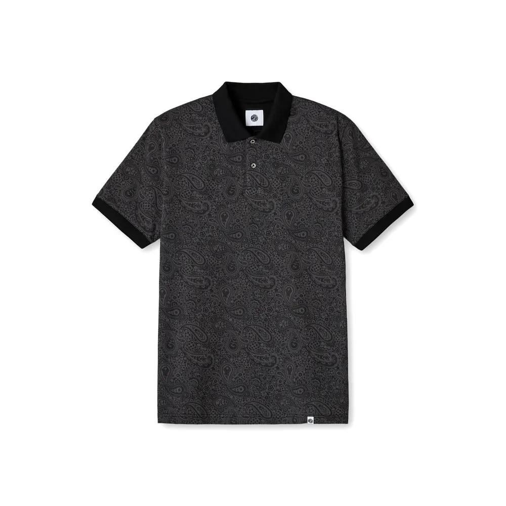Pretty Green Men's Wonderwall Paisley Short-Sleeve Polo Shirt