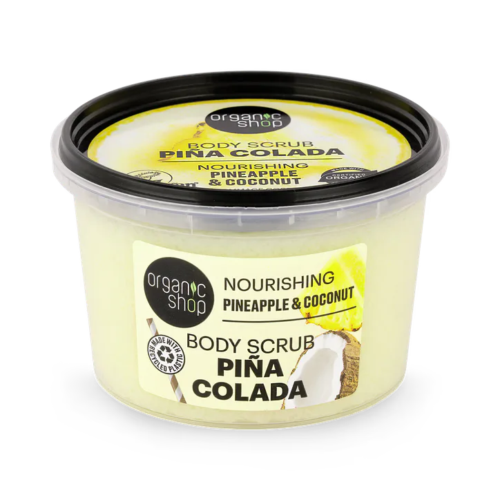 Organic Shop Nourishing Pina Colada Body Scrub Pineapple & Coconut 250ml