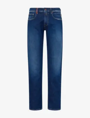 REPLAY Grover Hyperflex Straight Stretch-Denim Jeans - 29/30 in DARK BLUE – Mens | Jeans | Straight Leg