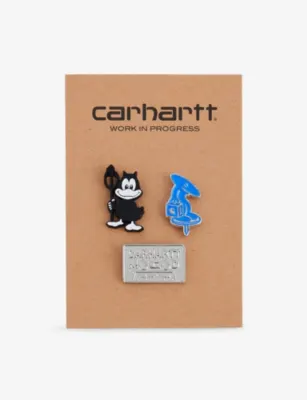 CARHARTT WIP Graphic Bumper Pin Set in MULTICOLOR – Mens | Keyrings